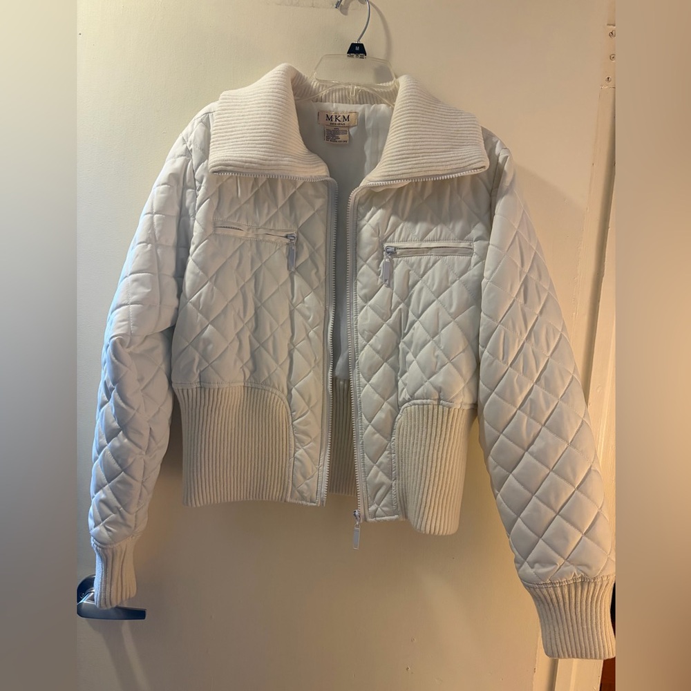 MKM Designs Cream Quilted Jacket